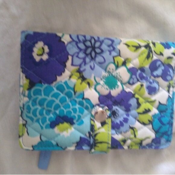Vera Bradley Snap ID Wallet, Blueberry Blooms - Picture 2 of 9